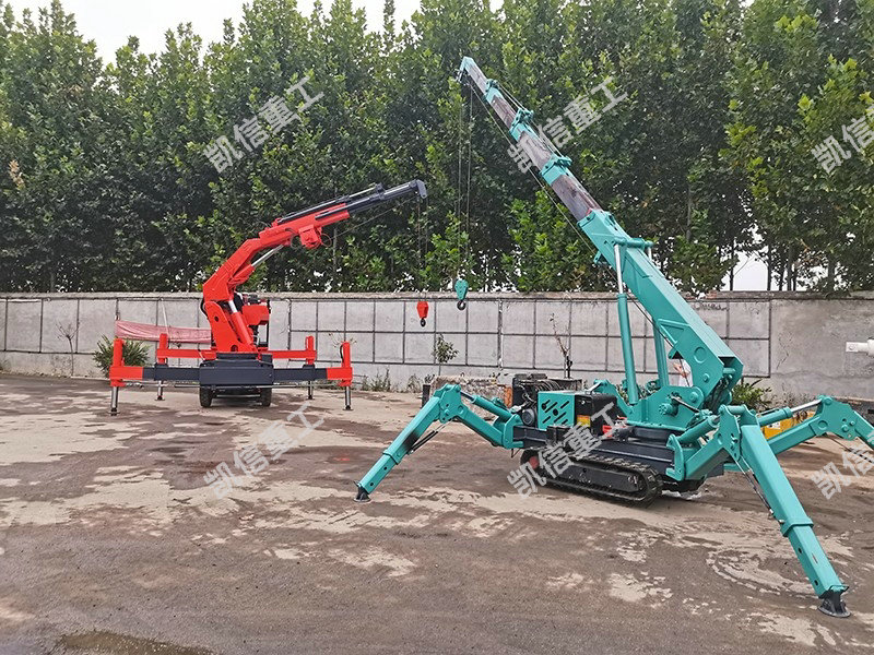 我公司新研發的狹窄空間起重作業（yè）履帶蜘蛛吊車